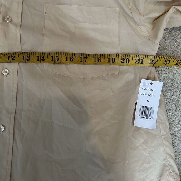 NWT Alexia Admor Amber Shirt Yellow Button Classic Cotton Top Women's Size M - Picture 7 of 9